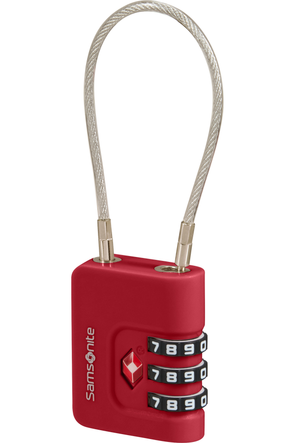 Samsonite Ta Revolution Cablelock 3 dial TSA  Red