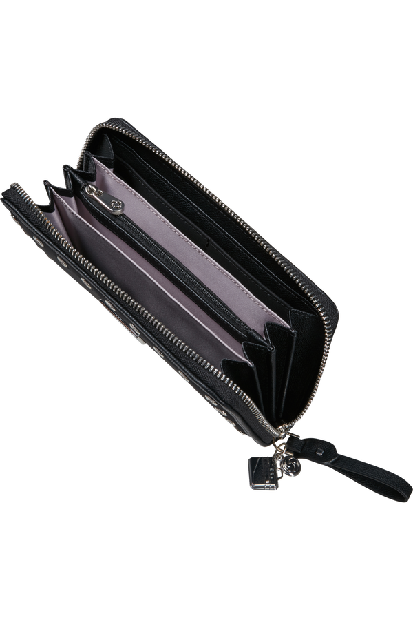 Samsonite Karissa 2.0 Slg 419 - L Zip Arount Eylt L  Black/Eyelets