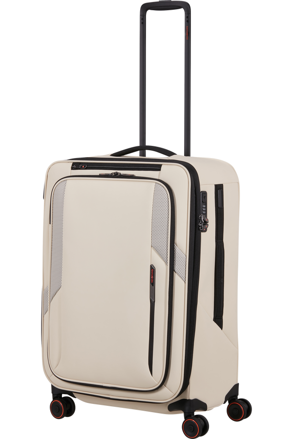 Glazed Nelipy&ouml;r&auml;inen laajennettava matkalaukku 67cm | Samsonite Glazed Spinner Expandable 67cm  Sandstone