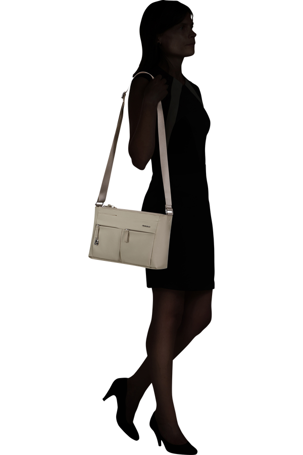 Samsonite Move 5.0 Horiz. Shoulder Bag + Flap  Stone Green Samsonite Move 5.0 Horiz. Shoulder Bag + Flap  Stone Green