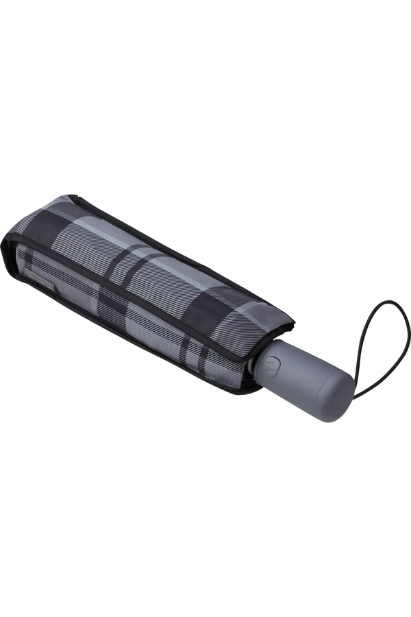 Samsonite Alu Drop S Safe 3 Sect. Auto O/C  Silver Grey Check Samsonite Alu Drop S Safe 3 Sect. Auto O/C  Silver Grey Check