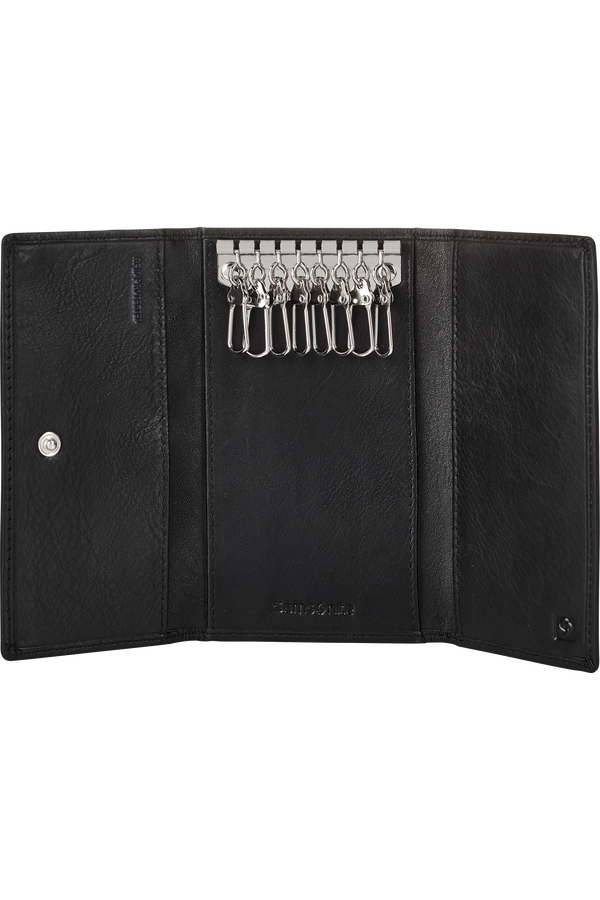 Samsonite Success 2 Slg 507 - Key Hanger 8 Hooks Long  Black Leather Samsonite Success 2 Slg 507 - Key Hanger 8 Hooks Long  Black Leather