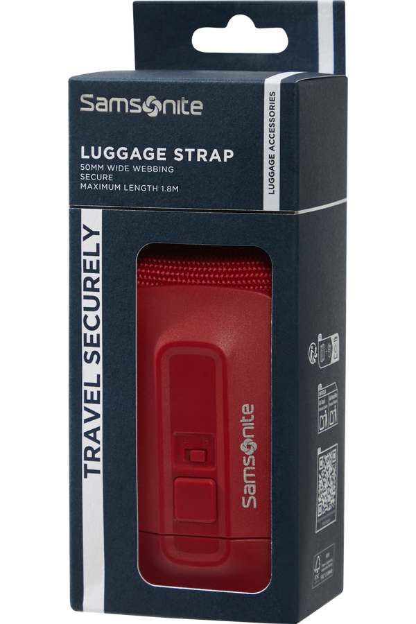 Samsonite Ta Revolution Luggage Strap 50mm  Red