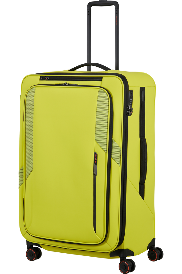 Glazed Nelipy&ouml;r&auml;inen laajennettava matkalaukku 78cm | Samsonite Glazed Spinner Expandable 78cm  Lime punch