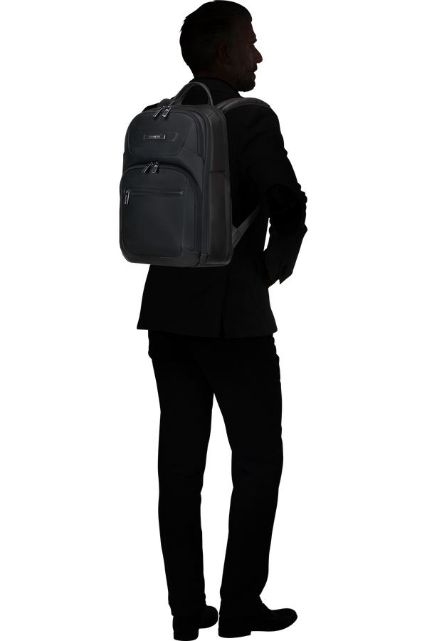 Samsonite Pro-Dlx 6 Leather Backpack 14.1'  Black Samsonite Pro-Dlx 6 Leather Backpack 14.1'  Black