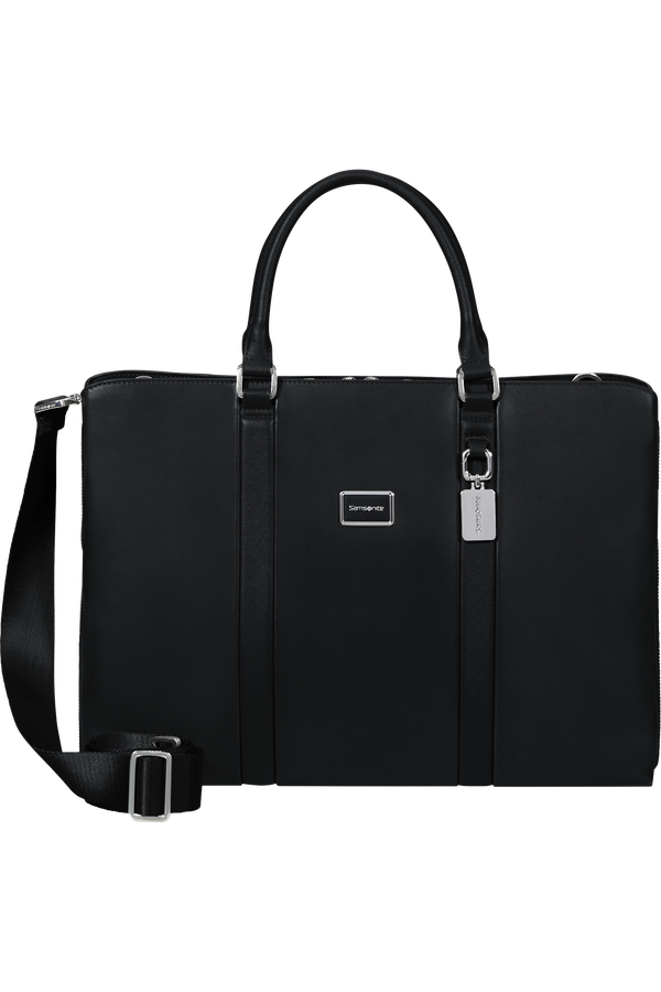 Image Biz Leather Tietokonelaukku 15.6" | Samsonite Image Biz Leather Briefcase 15.6'  Black