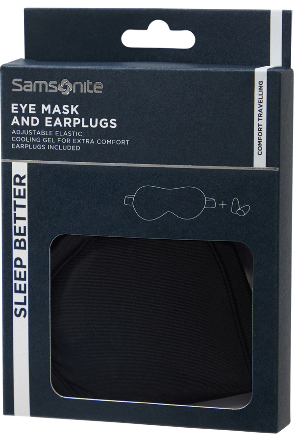 Samsonite Ta Revolution Eye Mask and Earplugs  Black