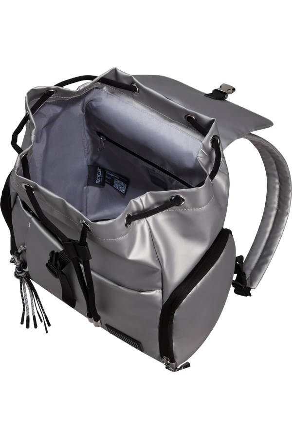 Samsonite Wander Last Backpack 3PKT 1 Buckle  Metallic Silver