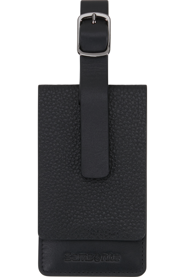 Samsonite Ta Revolution Leather Luggage Tag  Black