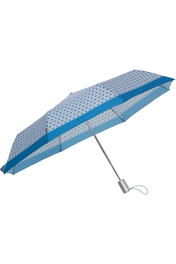 Samsonite Alu Drop S Safe 3 Sect. Auto O/C  Blue Dots