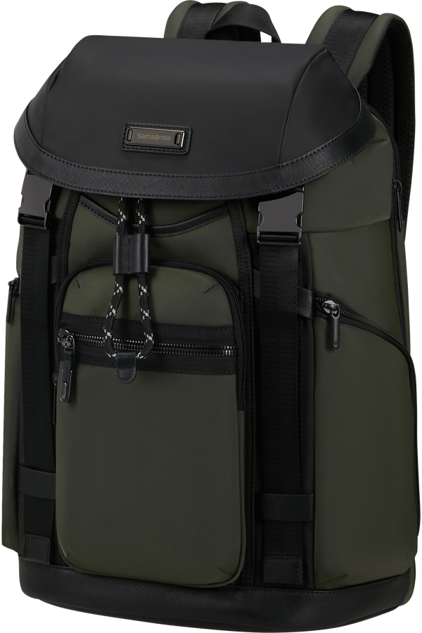 Samsonite Relyon Backpack M 15.6'' with flap  Green