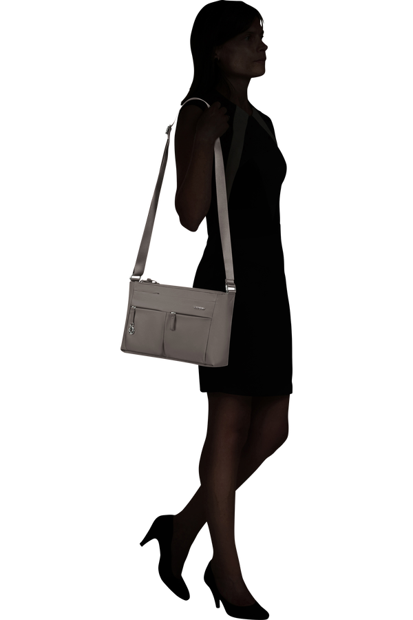 Samsonite Move 5.0 Horiz. Shoulder Bag + Flap  Gunmetal Green