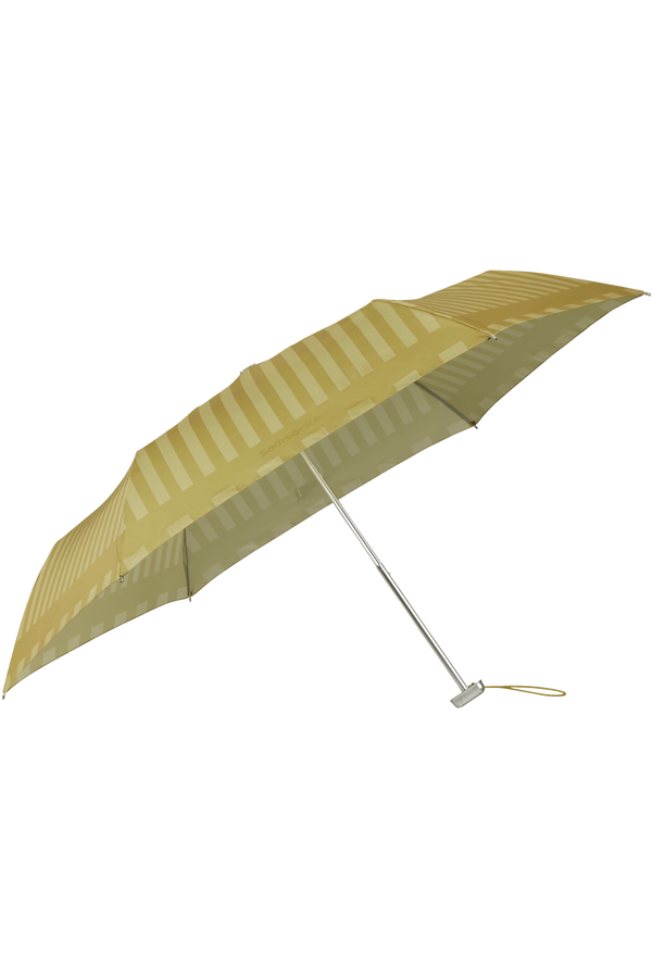 Samsonite Alu Drop S 3 Sect. Manual Flat  Mustard Yellow Stripes