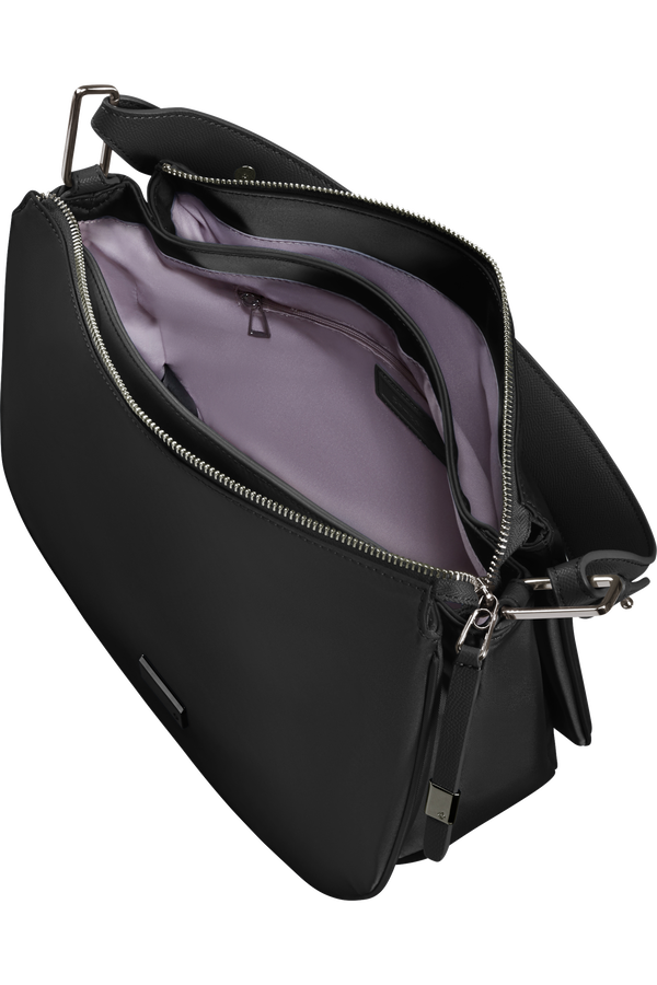 Samsonite Be-Her Hobo Bag Round 3 Compartments  Black