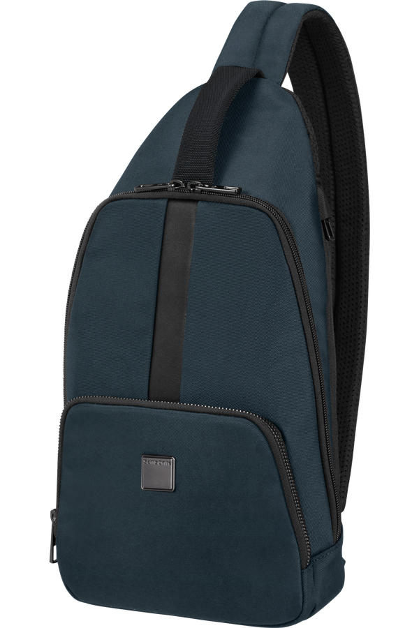 Samsonite Sacksquare Sling Bag M  Blue Samsonite Sacksquare Sling Bag M  Blue