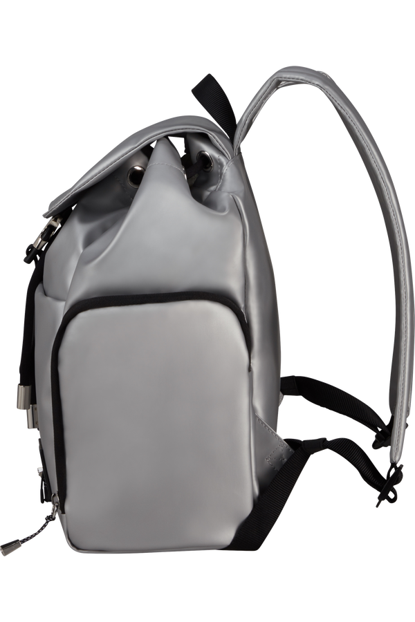 Samsonite Wander Last Backpack 3PKT 1 Buckle  Metallic Silver