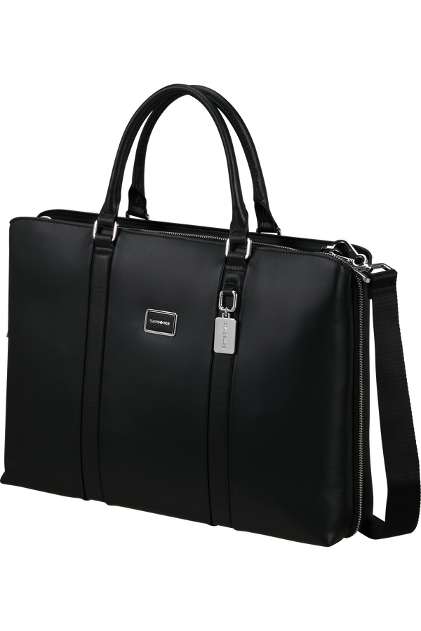 Image Biz Leather Tietokonelaukku 15.6" | Samsonite Image Biz Leather Briefcase 15.6'  Black
