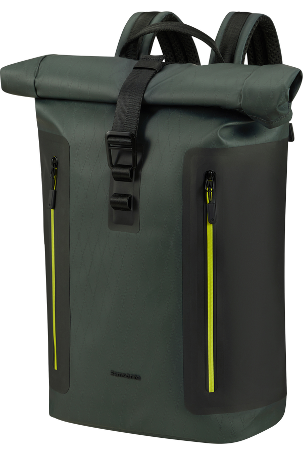 Samsonite Coatify Biz Rolltop Backpack 15.6'  Dark Teal/Lime