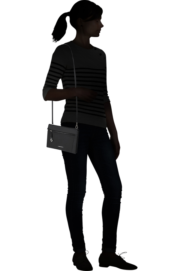 Samsonite Move Journey Mini Shoulder Bag 2 Compartments  Black