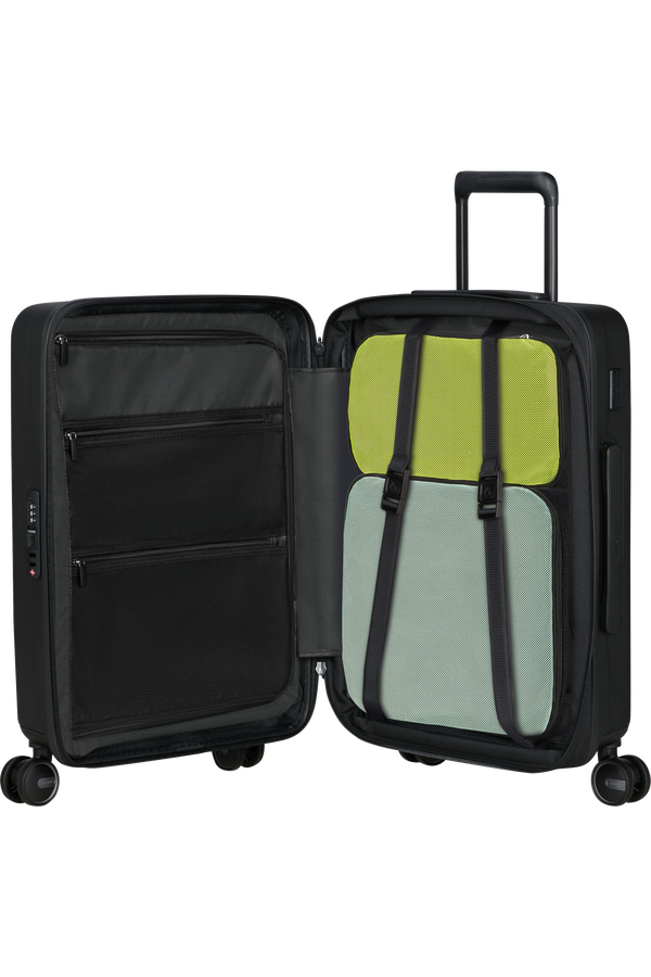 Samsonite Restackd Spinner Expandable Easy Access 55cm  Black