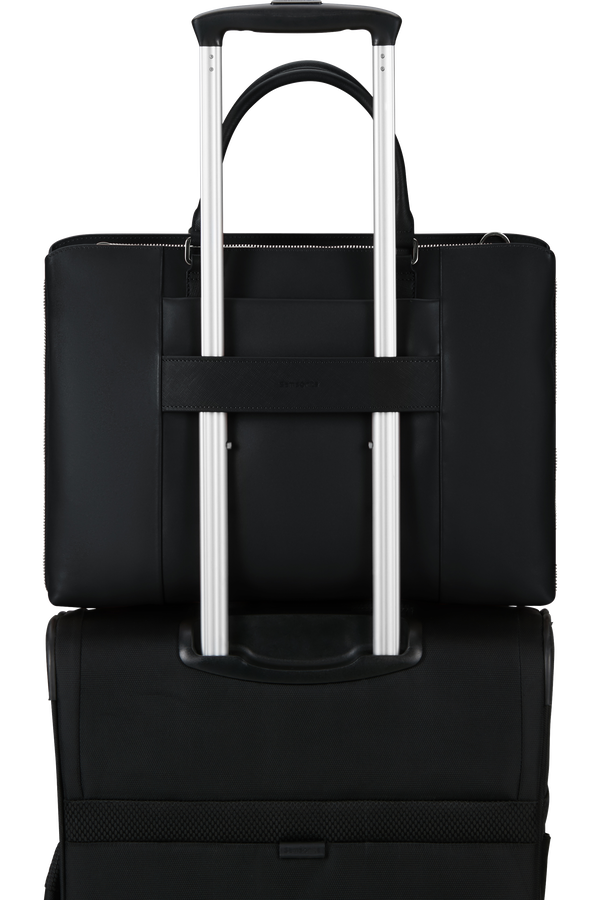 Image Biz Leather Tietokonelaukku 15.6" | Samsonite Image Biz Leather Briefcase 15.6'  Black