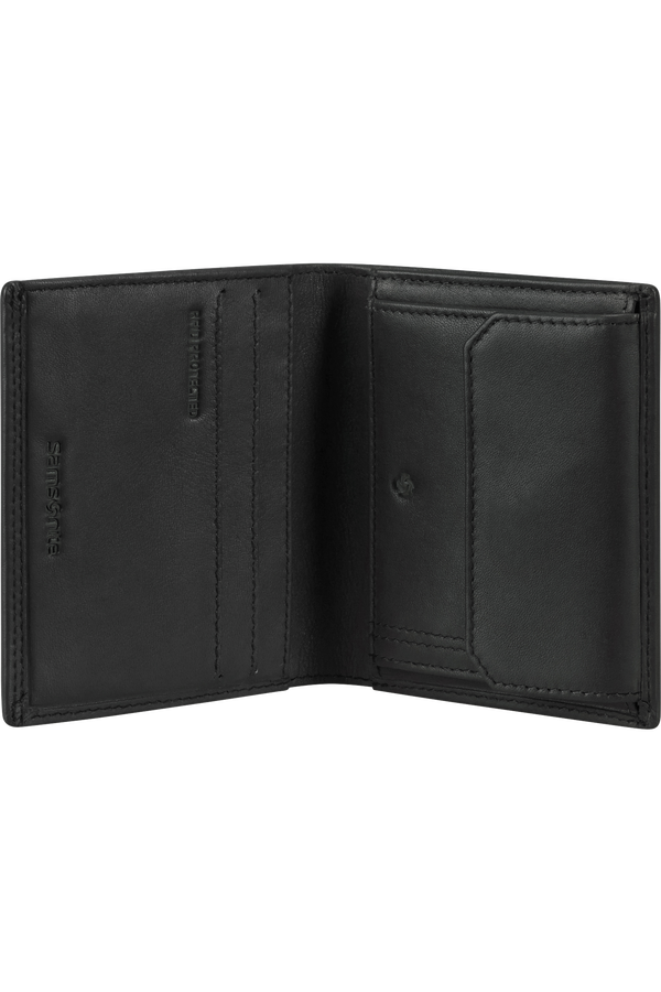 Samsonite Attack 2 Slg 124 - WAL S 3/2CC+COIN+C  Black Samsonite Attack 2 Slg 124 - WAL S 3/2CC+COIN+C  Black