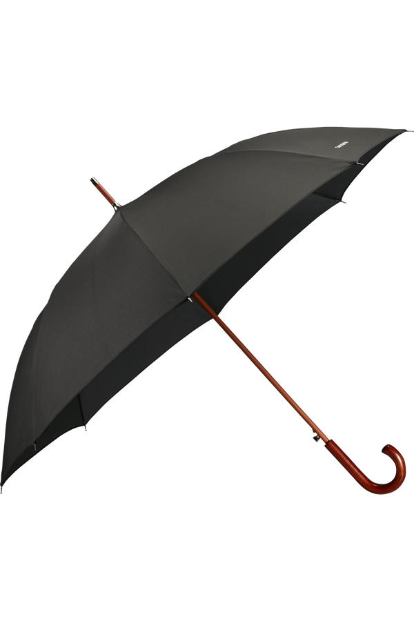 Samsonite Wood Classic S Stick Man Auto Open  Black