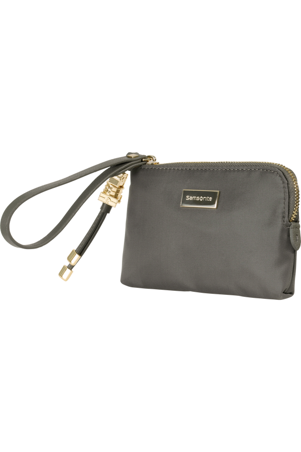 Samsonite Karissa Slg Flat Pouch 3CC  Gunmetal Green Samsonite Karissa Slg Flat Pouch 3CC  Gunmetal Green
