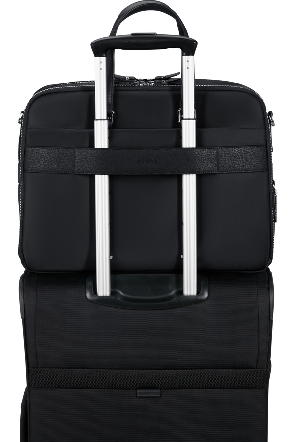 Samsonite Karissa Evo Bailhandle 15.6' 2 Comp  Black Samsonite Karissa Evo Bailhandle 15.6' 2 Comp  Black