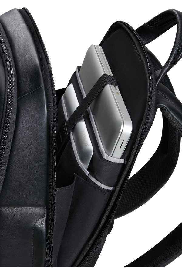 Samsonite Pro-Dlx 6 Leather Backpack 14.1'  Black Samsonite Pro-Dlx 6 Leather Backpack 14.1'  Black