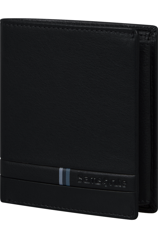 Samsonite Flagged Slg 144 - W S 8CC+HFL+C+2C  Black