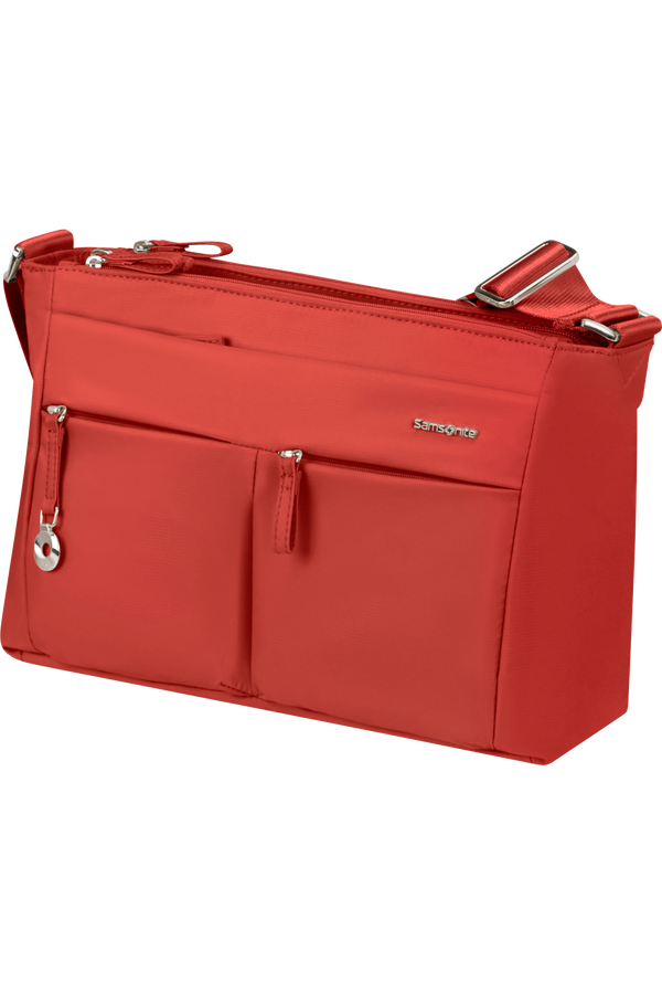 Samsonite Move 5.0 Horiz. Shoulder Bag + Flap  Coral Red