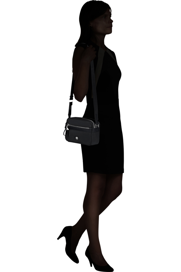 Samsonite Karissa Evo Shoulder Bag 2 Comp  Black Samsonite Karissa Evo Shoulder Bag 2 Comp  Black