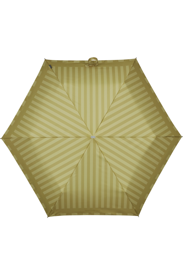 Samsonite Alu Drop S 3 Sect. Manual Flat  Mustard Yellow Stripes