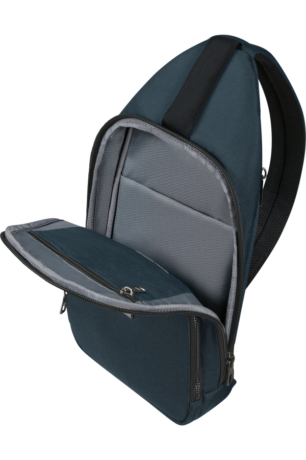 Samsonite Sacksquare Sling Bag M  Blue Samsonite Sacksquare Sling Bag M  Blue