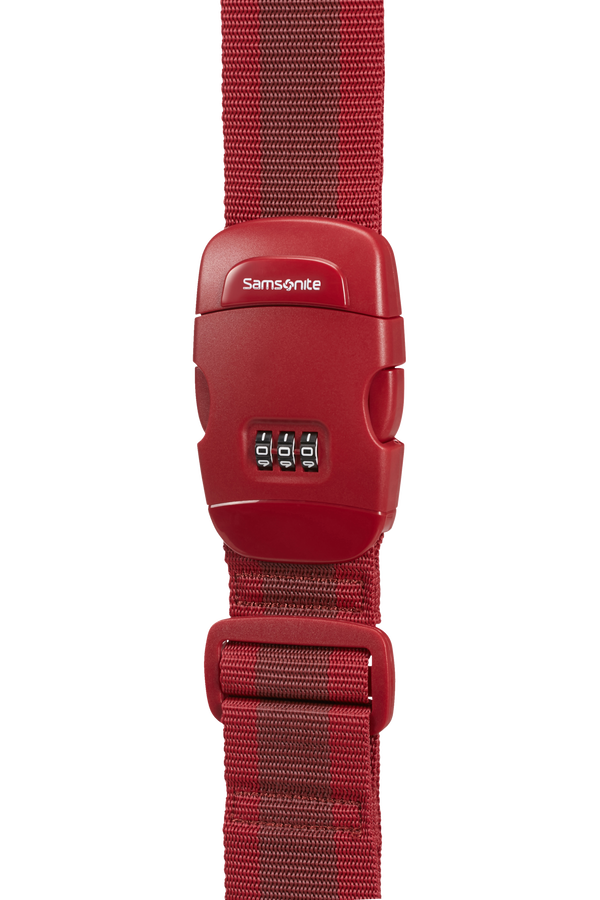 Samsonite Global Ta Luggage Strap/Lock Red Samsonite Global Ta Luggage Strap/Lock Red