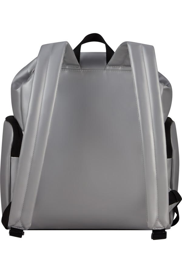 Samsonite Wander Last Backpack 3PKT 1 Buckle  Metallic Silver