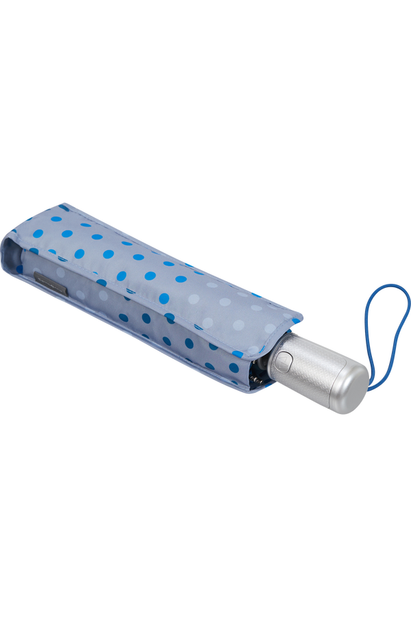 Samsonite Alu Drop S Safe 3 Sect. Auto O/C  Blue Dots