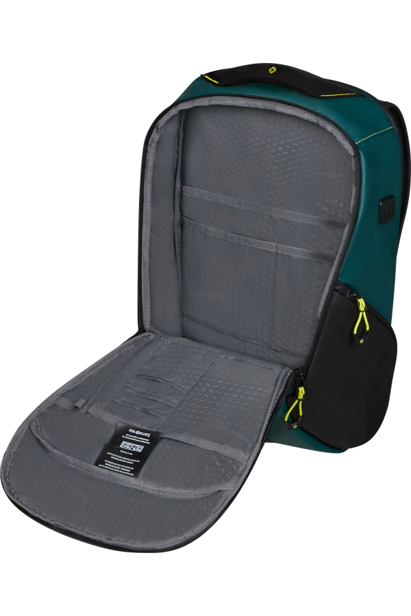 Samsonite Ecodiver URBAN LAP. BACKPACK M USB  Dark Teal/Lime