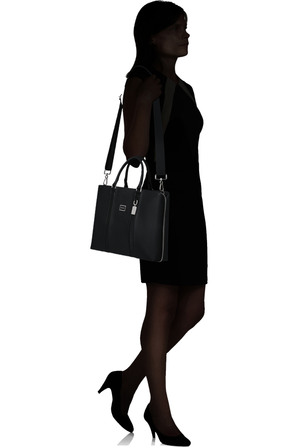 Image Biz Leather Tietokonelaukku 15.6" | Samsonite Image Biz Leather Briefcase 15.6'  Black