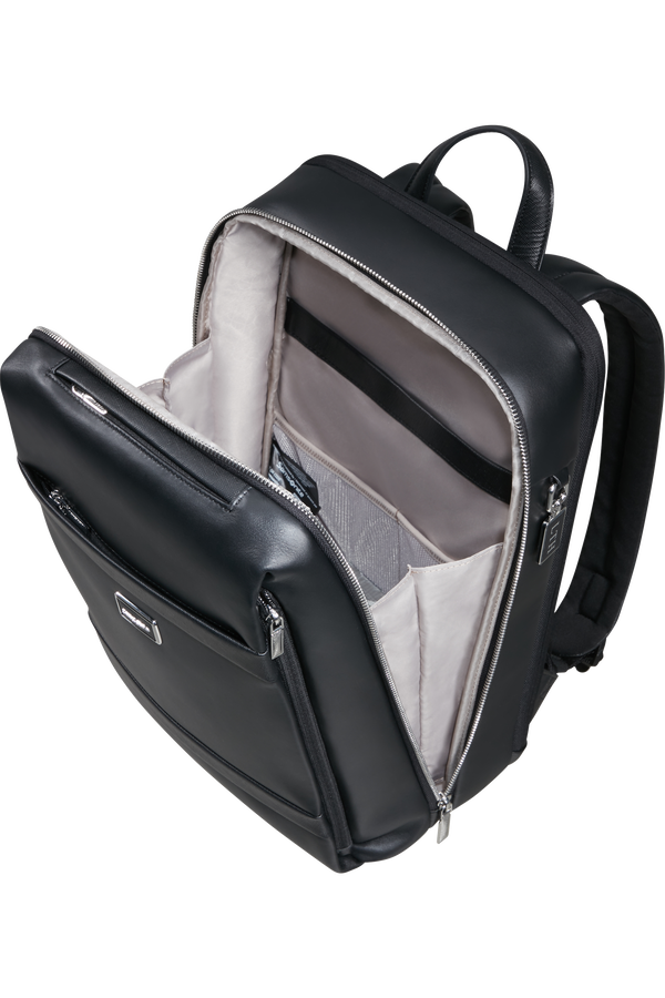 Image Biz Leather Reppu 14.1" | Samsonite Image Biz Leather Backpack 14.1'  Black