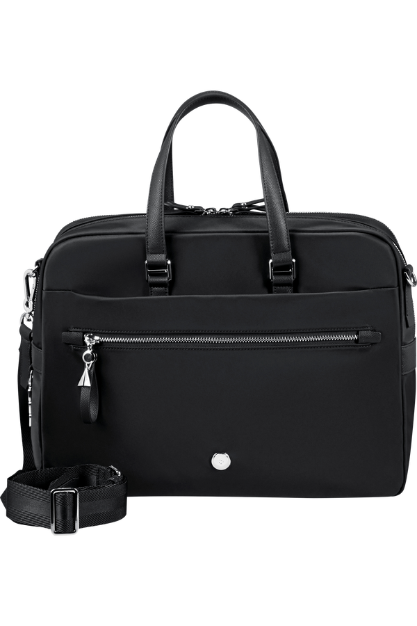 Samsonite Karissa Evo Bailhandle 15.6' 2 Comp  Black Samsonite Karissa Evo Bailhandle 15.6' 2 Comp  Black