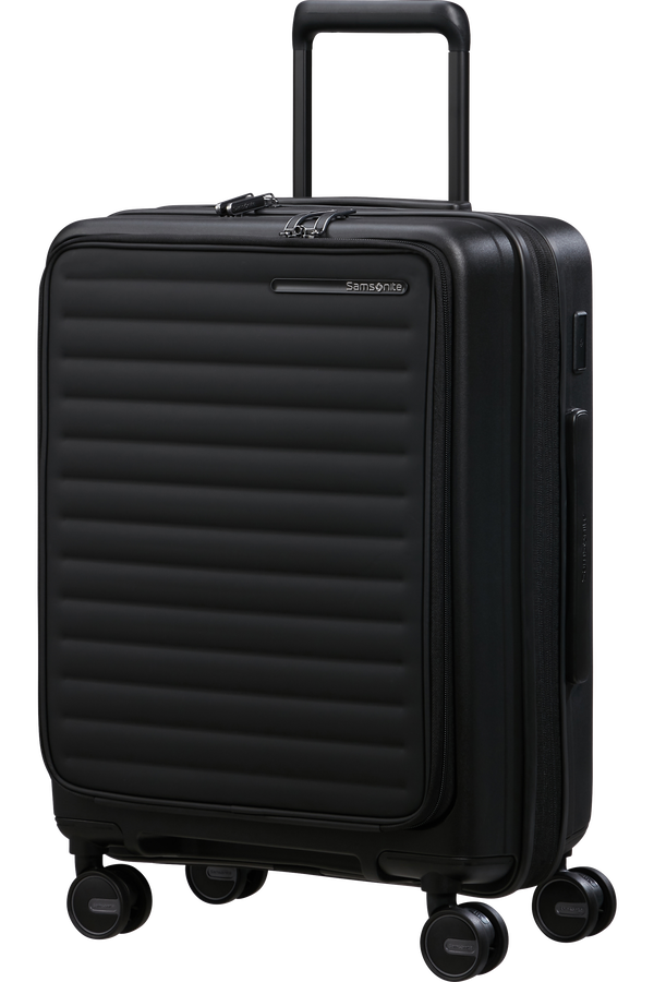 Samsonite Restackd Spinner Expandable Easy Access 55cm  Black