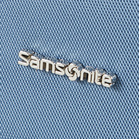 Nefti - Kiiltävä nikkelipintainen Samsonite-tekstilogo