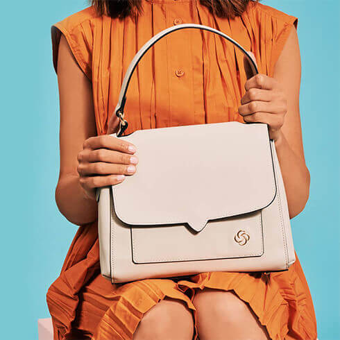 Sitting pretty: our Miss Journey handbag.